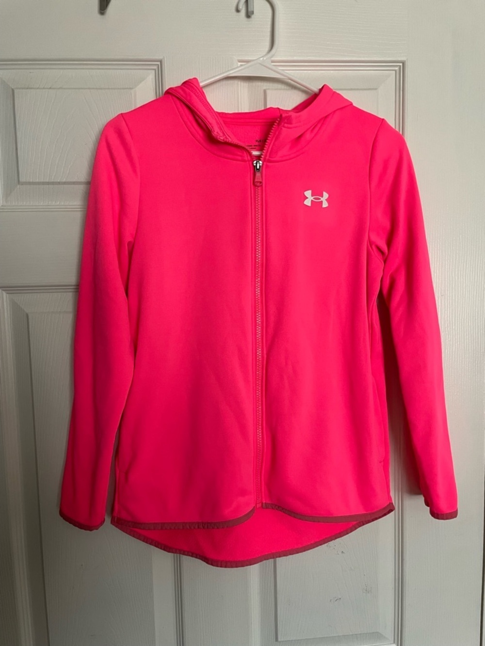 Under Armour Youth Large Pink Full-Zip Hoodie